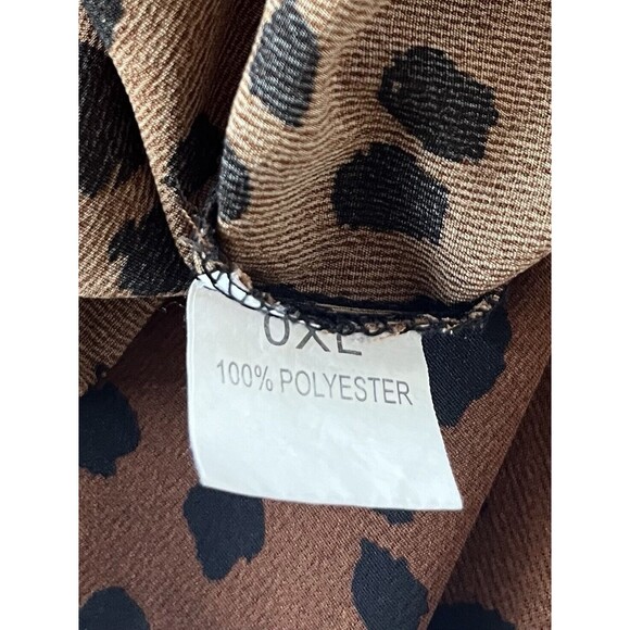 Shein Curve Women’s Tie Straps Animal Print Tank Top Size 0X - Picture 5 of 8